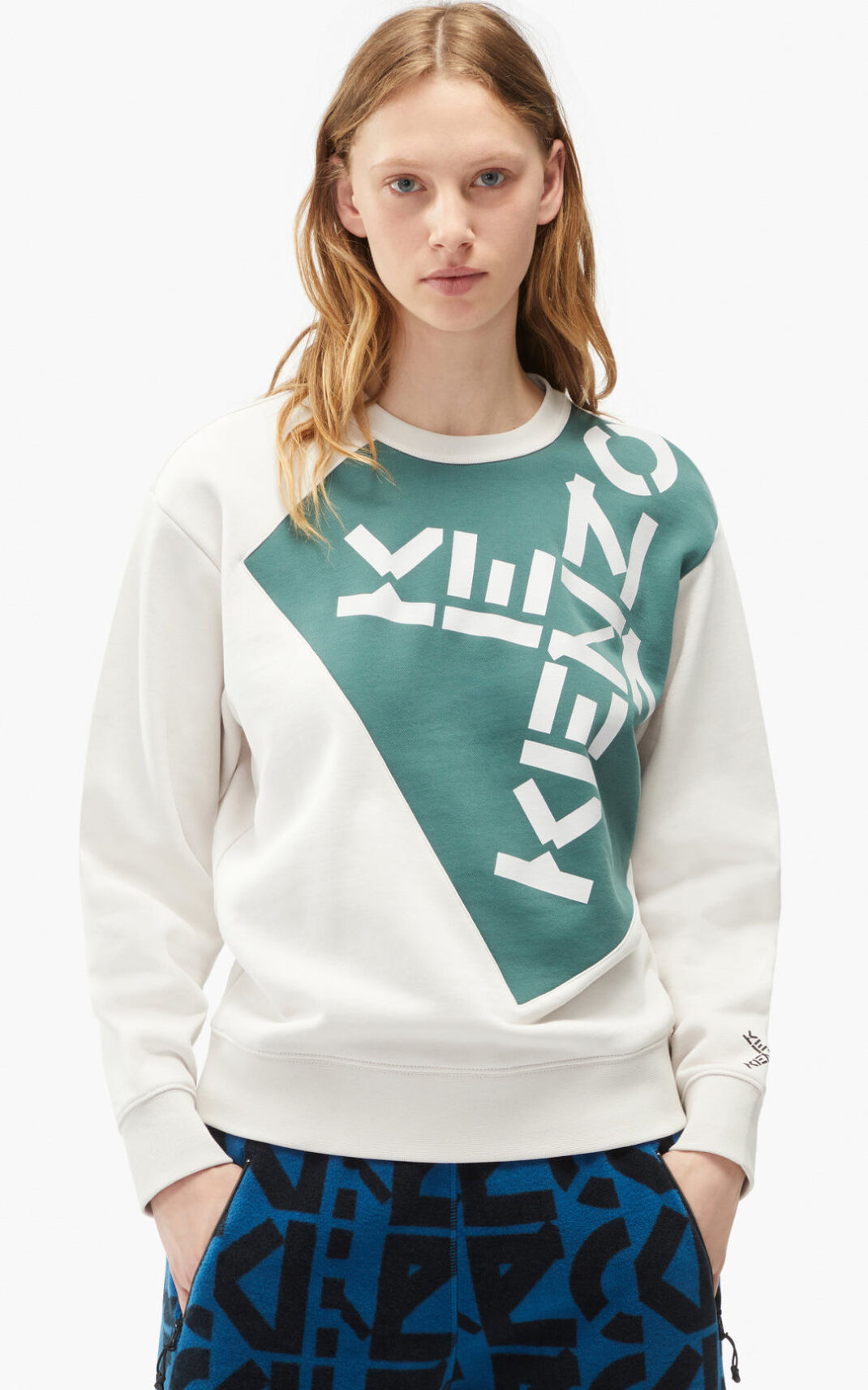 Sweatshirt Kenzo Sport Big X Feminino - Cinzentas | 601PAZFID